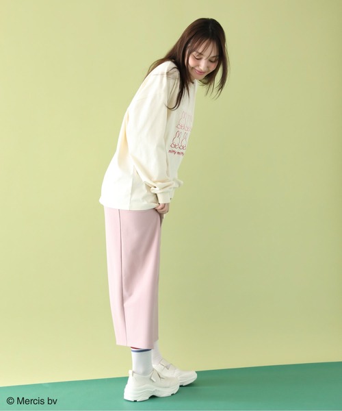 Miffy（ ミッフィー）の「Miffy/フロント刺繍ロンT（Tシャツ/カットソー・レディース・ライトベージュ・FREE）」の13枚目の写真