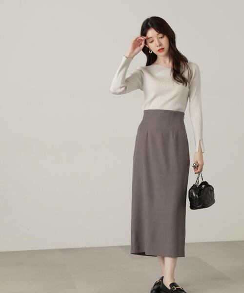PROPORTION BODY DRESSING（プロポーションボディドレッシング）の「ニュアンスラメリブニット / 1214270915（ニット/セーター・レディース・ダークグレー/グレー/ピンク・FREE）」の8枚目の写真
