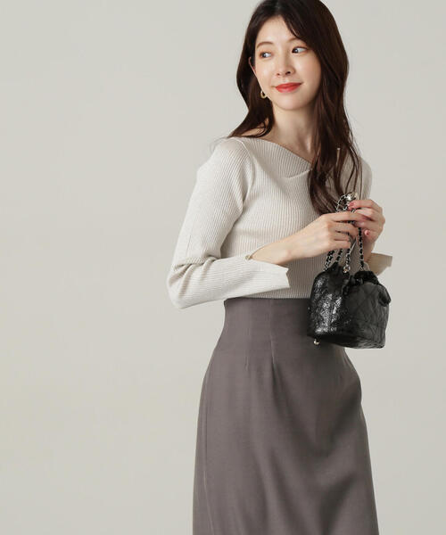 PROPORTION BODY DRESSING（プロポーションボディドレッシング）の「ニュアンスラメリブニット / 1214270915（ニット/セーター・レディース・ダークグレー/グレー/ピンク・FREE）」の10枚目の写真