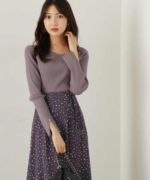 PROPORTION BODY DRESSING（プロポーションボディドレッシング）の「ニュアンスラメリブニット / 1214270915（ニット/セーター・レディース・ダークグレー/グレー/ピンク・FREE）」の19枚目の写真