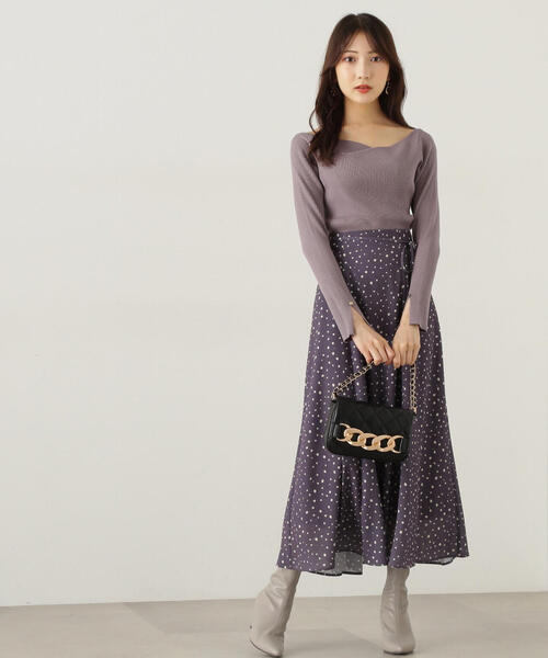 PROPORTION BODY DRESSING（プロポーションボディドレッシング）の「ニュアンスラメリブニット / 1214270915（ニット/セーター・レディース・ダークグレー/グレー/ピンク・FREE）」の20枚目の写真