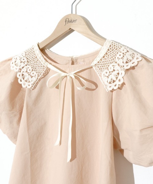 flower(フラワー)の「ビンテージライクレースカラー(付け襟・レディース・アイボリー・FREE)」の11枚目の写真