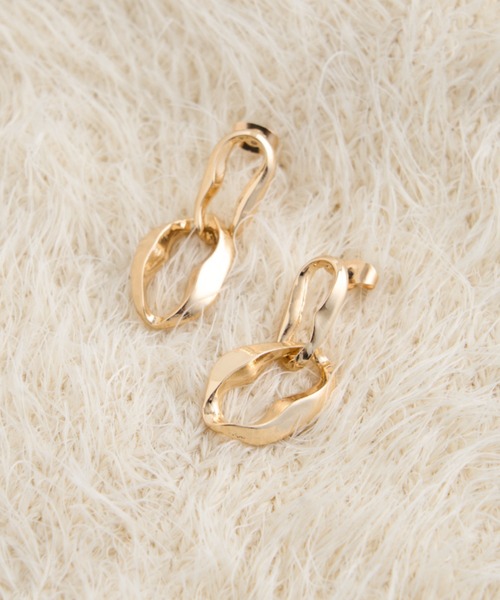 CIAOPANIC TYPY（チャオパニックティピー）の「lilダブルチェーンピアス（ピアス（両耳用）・レディース・ゴールド/シルバー・ONE SIZE）」の7枚目の写真