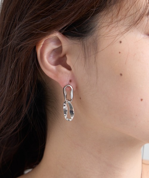 CIAOPANIC TYPY（チャオパニックティピー）の「lilダブルチェーンピアス（ピアス（両耳用）・レディース・ゴールド/シルバー・ONE SIZE）」の3枚目の写真