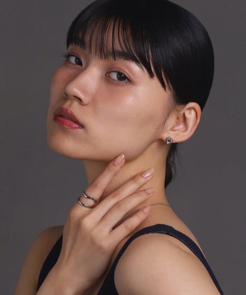 LHME(エルエイチエムイー)の「【WEB限定】 “Moment”ブランチ2連リング/サージカルステンレス(金属アレルギー対応)【LHME / エルエイチエムイー】(リング・レディース・シルバー/ゴールド・13号/11号/15号)」の10枚目の写真