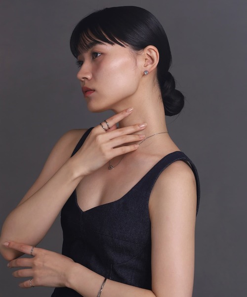LHME(エルエイチエムイー)の「【WEB限定】 “Moment”ブランチ2連リング/サージカルステンレス(金属アレルギー対応)【LHME / エルエイチエムイー】(リング・レディース・シルバー/ゴールド・13号/11号/15号)」の12枚目の写真