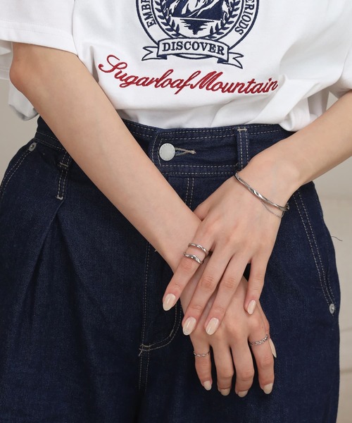 LHME(エルエイチエムイー)の「【WEB限定】 “Moment”ブランチ2連リング/サージカルステンレス(金属アレルギー対応)【LHME / エルエイチエムイー】(リング・レディース・シルバー/ゴールド・13号/11号/15号)」の17枚目の写真