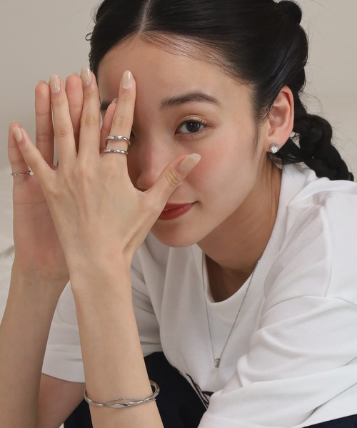 LHME(エルエイチエムイー)の「【WEB限定】 “Moment”ブランチ2連リング/サージカルステンレス(金属アレルギー対応)【LHME / エルエイチエムイー】(リング・レディース・シルバー/ゴールド・13号/11号/15号)」の20枚目の写真