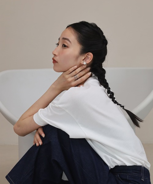 LHME(エルエイチエムイー)の「【WEB限定】 “Moment”ブランチ2連リング/サージカルステンレス(金属アレルギー対応)【LHME / エルエイチエムイー】(リング・レディース・シルバー/ゴールド・13号/11号/15号)」の22枚目の写真