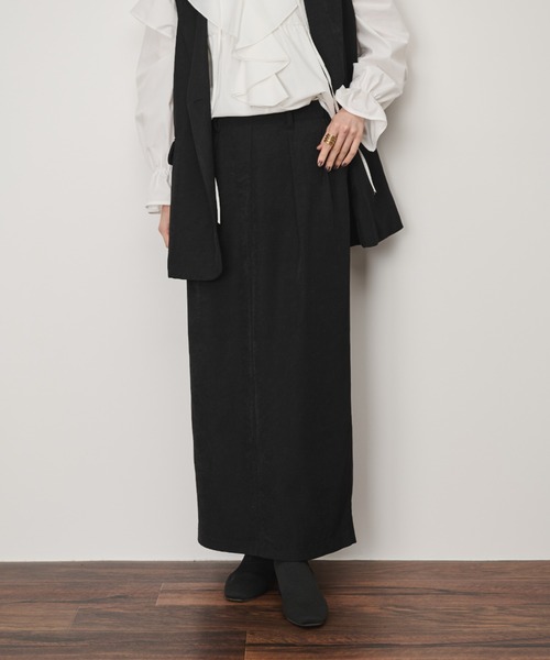 Shelly island(シェリーアイランド)の「タックロングスカート(スカート・レディース・ブラック/その他/ブラウン・FREE)」の21枚目の写真