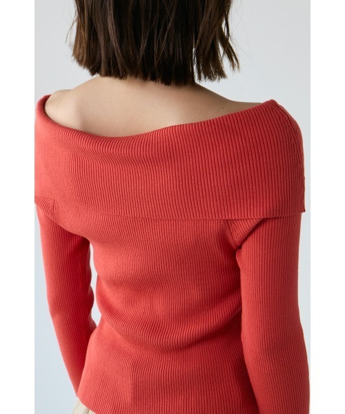 M.deux（エムドゥ）の「●オフショルニット●（ニット/セーター・レディース・ブラック/オレンジ/グレイッシュベージュ・MEDIUM）」の15枚目の写真