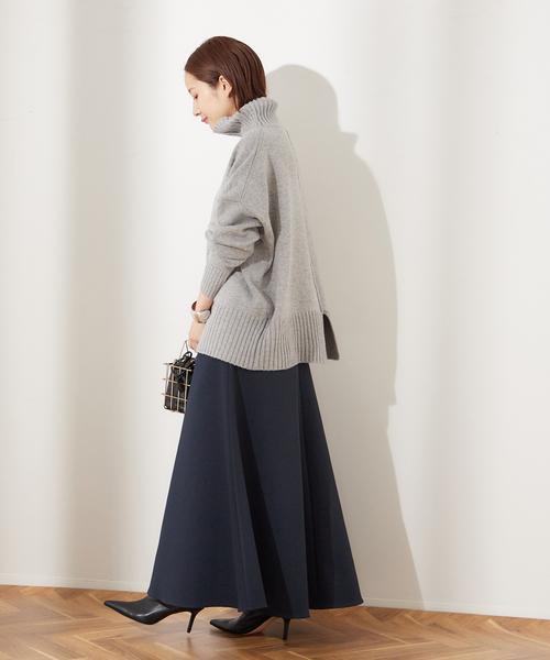 journal standard L'essage（ジャーナルスタンダードレサージュ）の「フォルムフレアスカート（スカート・レディース・ブラック/ネイビー・38/36）」の11枚目の写真