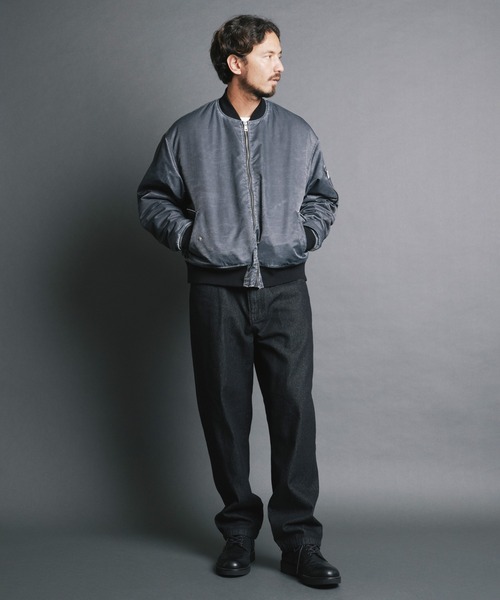 Magine（マージン）の「【SELECT】IR:10.5oz DENIM WIDE TAPERED PANTS/10.5oz デニムワイドテーパードパンツ（デニムパンツ・メンズ・ケミカルウォッシュ/ブラック/ブラック系その他・M/L/XL）」の6枚目の写真