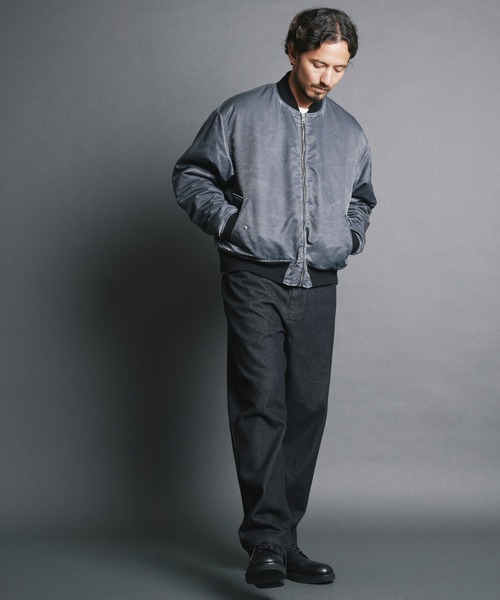 Magine（マージン）の「【SELECT】IR:10.5oz DENIM WIDE TAPERED PANTS/10.5oz デニムワイドテーパードパンツ（デニムパンツ・メンズ・ケミカルウォッシュ/ブラック/ブラック系その他・M/L/XL）」の7枚目の写真