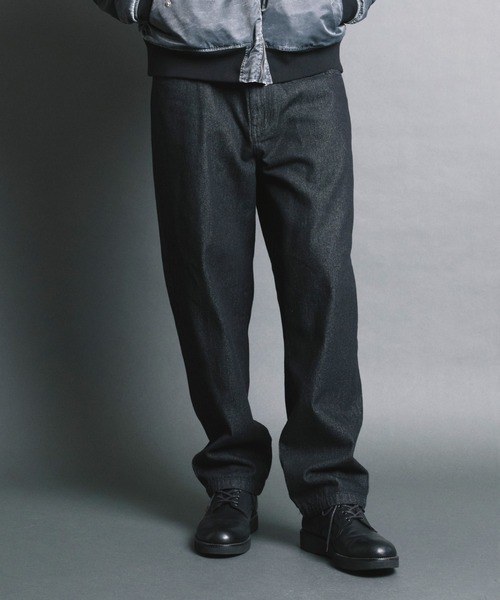 Magine（マージン）の「【SELECT】IR:10.5oz DENIM WIDE TAPERED PANTS/10.5oz デニムワイドテーパードパンツ（デニムパンツ・メンズ・ケミカルウォッシュ/ブラック/ブラック系その他・M/L/XL）」の10枚目の写真