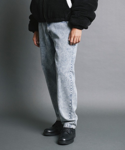 Magine（マージン）の「【SELECT】IR:10.5oz DENIM WIDE TAPERED PANTS/10.5oz デニムワイドテーパードパンツ（デニムパンツ・メンズ・ケミカルウォッシュ/ブラック/ブラック系その他・M/L/XL）」の20枚目の写真
