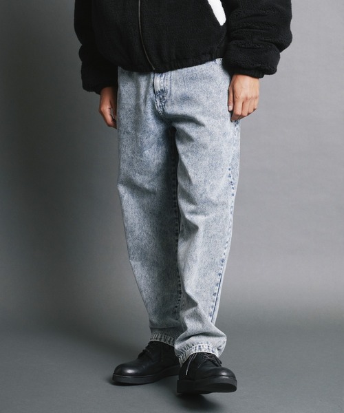 Magine（マージン）の「【SELECT】IR:10.5oz DENIM WIDE TAPERED PANTS/10.5oz デニムワイドテーパードパンツ（デニムパンツ・メンズ・ケミカルウォッシュ/ブラック/ブラック系その他・M/L/XL）」の21枚目の写真