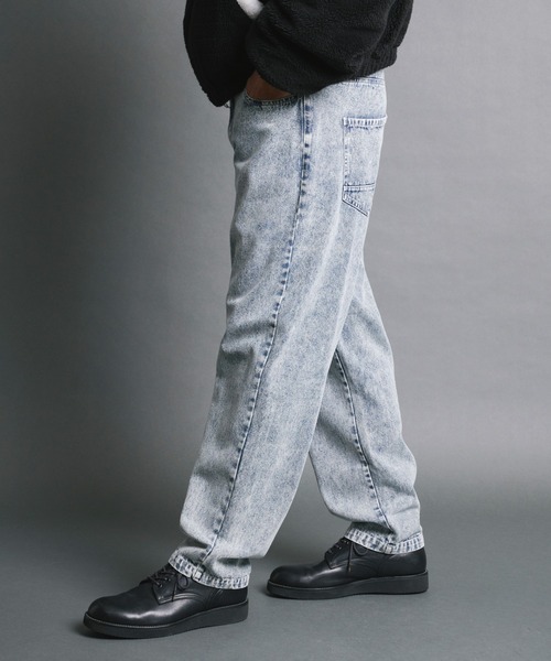 Magine（マージン）の「【SELECT】IR:10.5oz DENIM WIDE TAPERED PANTS/10.5oz デニムワイドテーパードパンツ（デニムパンツ・メンズ・ケミカルウォッシュ/ブラック/ブラック系その他・M/L/XL）」の22枚目の写真