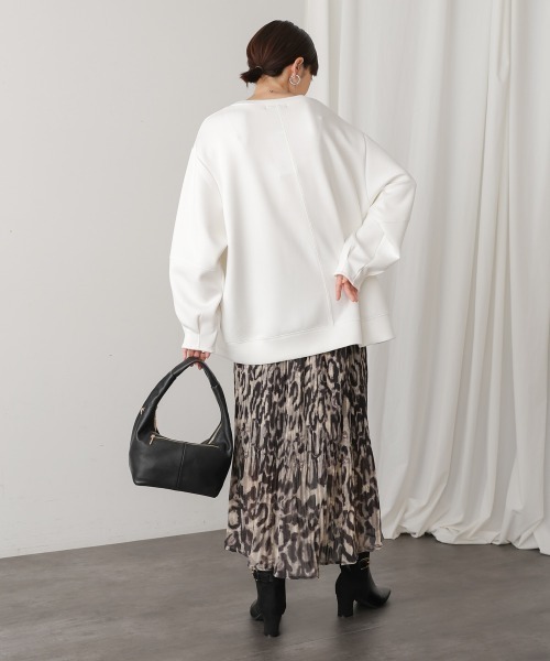 Bou Jeloud（ブージュルード）の「アニマルプリーツスカート（スカート・レディース・ブラウン/グレー・FREE）」の9枚目の写真