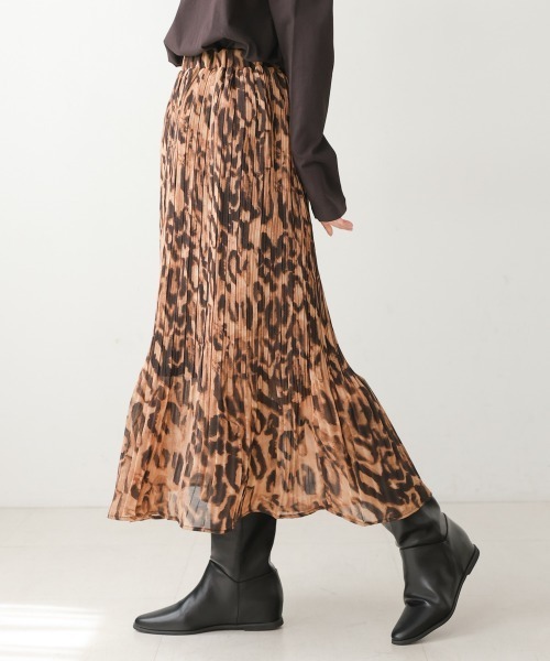 Bou Jeloud（ブージュルード）の「アニマルプリーツスカート（スカート・レディース・ブラウン/グレー・FREE）」の20枚目の写真