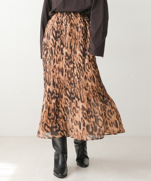 Bou Jeloud（ブージュルード）の「アニマルプリーツスカート（スカート・レディース・ブラウン/グレー・FREE）」の22枚目の写真