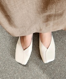 LOSUCA（ロスカ）の「合皮フラットスリッポン / リラックス フェイクレザー オールシーズン ナチュラル フレンチ レトロ ヴィンテージ シティガール（スリッポン）」