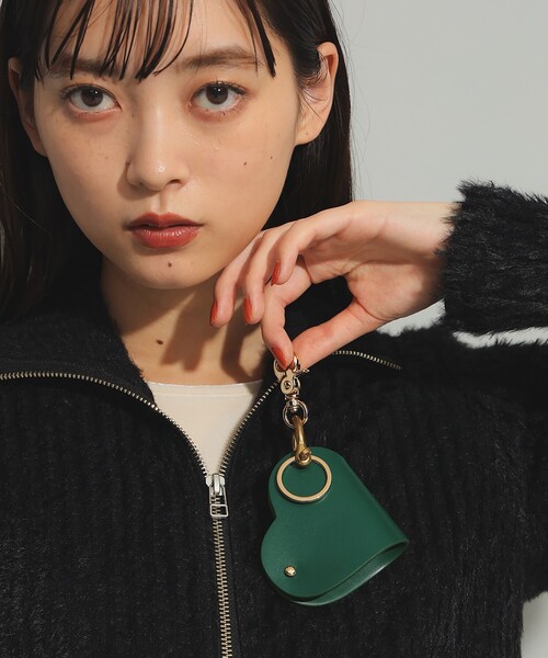 HASHIBAMI(ハシバミ)の「【WEB限定】Hashibami / ハート型 スマートキーリング(キーケース/キーアクセサリー・レディース・ブラック/グリーン系その他4/レッド/シルバー/ブラウン・ONE SIZE)」の3枚目の写真