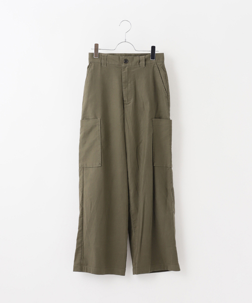 JOURNAL STANDARD(ジャーナルスタンダード)の「CARGO SEMI WIDE(カーゴパンツ・レディース・ネイビー/カーキ・36/38)」の1枚目の写真