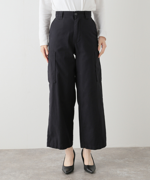 JOURNAL STANDARD(ジャーナルスタンダード)の「CARGO SEMI WIDE(カーゴパンツ・レディース・ネイビー/カーキ・36/38)」の5枚目の写真