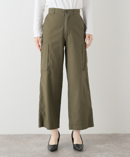 JOURNAL STANDARD(ジャーナルスタンダード)の「CARGO SEMI WIDE(カーゴパンツ・レディース・ネイビー/カーキ・36/38)」の22枚目の写真