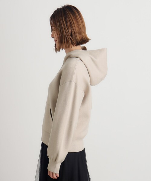 grove（グローブ）の「◆ニットジャカードジップフードパーカ（パーカー・レディース・グレー/ナチュラル/ブラック・02/03/01/04/05）」の17枚目の写真