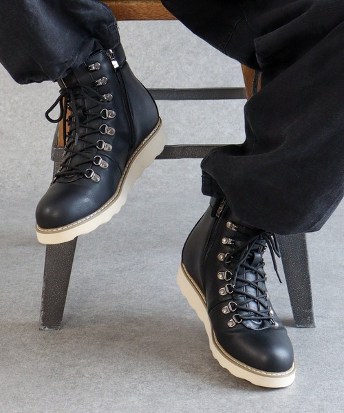 デデス 本革 マウンテン ブーツ　42　 REDBROWN　中古 マウンテンブーツ メンズ ショート スニーカー