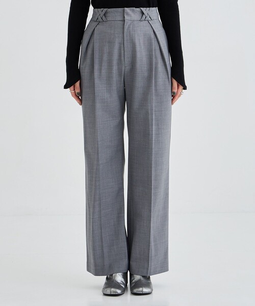 MURRAL(ミューラル)の「【MURRAL/ミューラル】Ivy slacks/スラックス(スラックス・レディース・ブラック/グレー・2/1)」の5枚目の写真