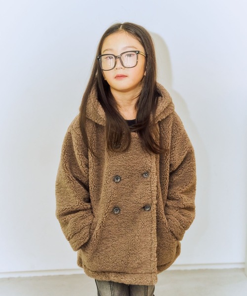 10C REPIPI（ジューシーレピピ）の「【10C REPIPI】ベアーボアフードコート（その他アウター・キッズ・アイボリー/サックスブルー/モカ・110cm/120cm/130cm）」の8枚目の写真