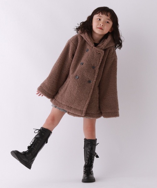 10C REPIPI（ジューシーレピピ）の「【10C REPIPI】ベアーボアフードコート（その他アウター・キッズ・アイボリー/サックスブルー/モカ・110cm/120cm/130cm）」の16枚目の写真