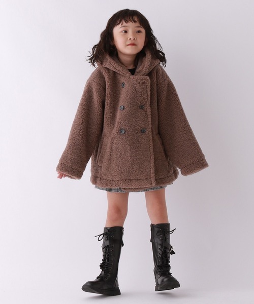 10C REPIPI（ジューシーレピピ）の「【10C REPIPI】ベアーボアフードコート（その他アウター・キッズ・アイボリー/サックスブルー/モカ・110cm/120cm/130cm）」の17枚目の写真