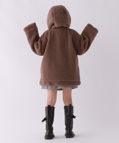 10C REPIPI（ジューシーレピピ）の「【10C REPIPI】ベアーボアフードコート（その他アウター・キッズ・アイボリー/サックスブルー/モカ・110cm/120cm/130cm）」の19枚目の写真