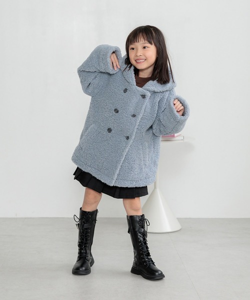 10C REPIPI（ジューシーレピピ）の「【10C REPIPI】ベアーボアフードコート（その他アウター・キッズ・アイボリー/サックスブルー/モカ・110cm/120cm/130cm）」の11枚目の写真