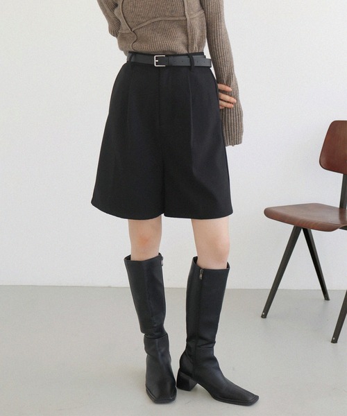 LIAN（リアン）の「ツイルタックショートパンツ（その他パンツ・レディース・ブラック/チャコールグレー/ブラウン・FREE）」の10枚目の写真