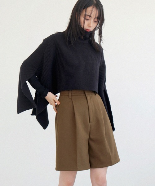 LIAN（リアン）の「ツイルタックショートパンツ（その他パンツ・レディース・ブラック/チャコールグレー/ブラウン・FREE）」の15枚目の写真