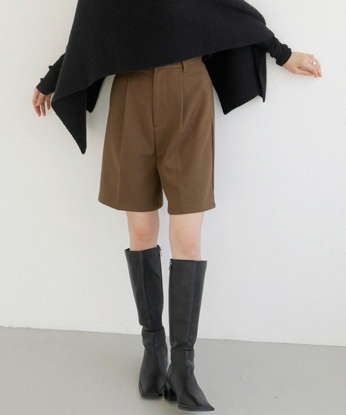 LIAN（リアン）の「ツイルタックショートパンツ（その他パンツ・レディース・ブラック/チャコールグレー/ブラウン・FREE）」の20枚目の写真