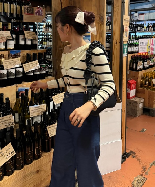 efill(エフィル)の「オーバーサイズ デニムパンツ(デニムパンツ・レディース・ネイビー・FREE)」の12枚目の写真