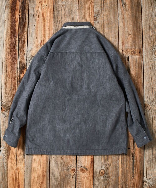 Jonas Claesson(ジョナスクレアッソン)の「JONAS CLAESSON/ジョナスクレアッソン Insideout TRIP SHT JKT/インサイドアウト トリップ シャツジャケット/リバーシブル(ブルゾン・メンズ・ブラック/サックスブルー・LARGE/MEDIUM)」の14枚目の写真