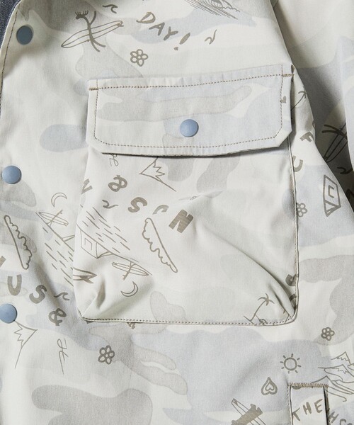 Jonas Claesson(ジョナスクレアッソン)の「JONAS CLAESSON/ジョナスクレアッソン Insideout TRIP SHT JKT/インサイドアウト トリップ シャツジャケット/リバーシブル(ブルゾン・メンズ・ブラック/サックスブルー・LARGE/MEDIUM)」の17枚目の写真
