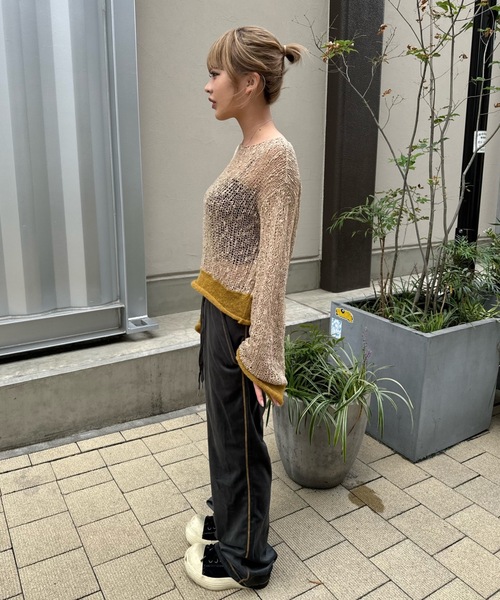 shesame(シーセム)の「bi-color velours pants(その他パンツ・レディース・ダークグリーン/チャコール/ブラック×パープル・MEDIUM/LARGE)」の18枚目の写真