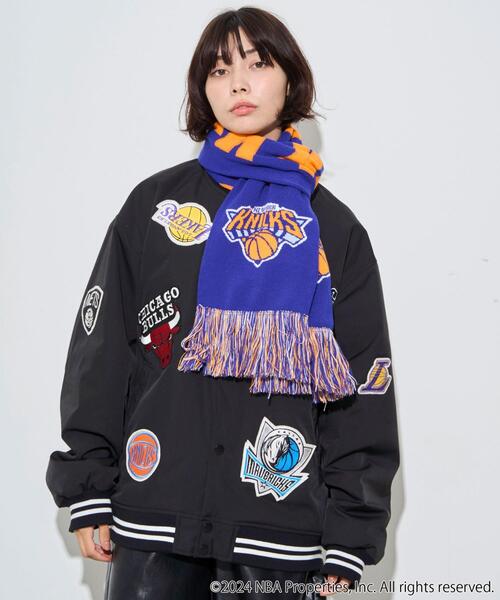 NBA（エヌビーエー）の「∴WEGO/別注NBA マフラータオル（マフラー・レディース・ブラック/ブルー/オフホワイト/レッド・FREE）」の8枚目の写真