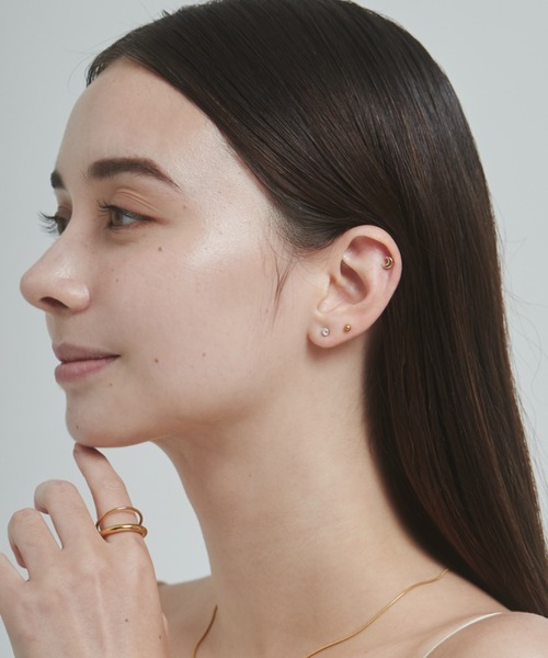 ciite' surgical stainless(シーテサージカルステンレス)の「【 金属アレルギー対応 】 3set pierce / ピアス3セット サージカルステンレス (両耳用)(ピアス(両耳用)・レディース・ゴールド/シルバー・FREE)」の4枚目の写真