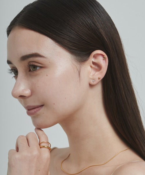 ciite' surgical stainless(シーテサージカルステンレス)の「【 金属アレルギー対応 】 3set pierce / ピアス3セット サージカルステンレス (両耳用)(ピアス(両耳用)・レディース・ゴールド/シルバー・FREE)」の5枚目の写真