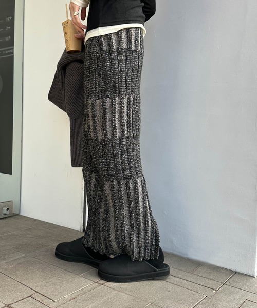 セール】メランジリブニットタイトスカート（スカート）｜select MOCA