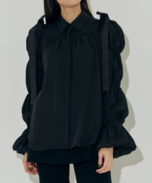 【HAENGNAE/ヘンネ】OMOCHI BLOUSE/ショルダーギャザーブラウス